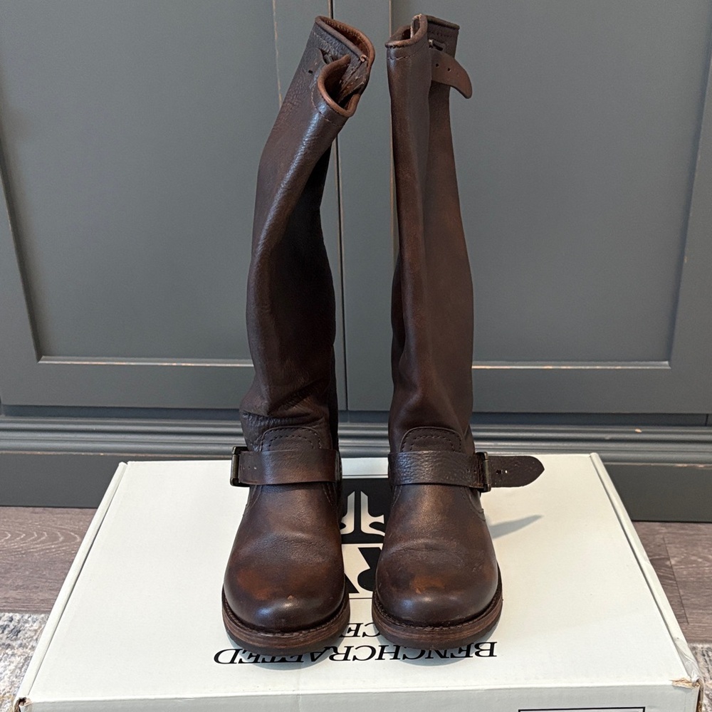 Frye Dark Brown Leather Boots